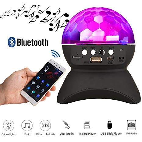 L-740 Φορητό ασύρματο ηχείο Bluetooth Crystal Ball Disco LED  ΟΕΜ