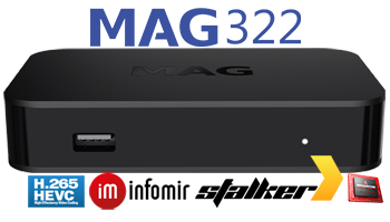 INFOMIR MAG 322 IPTV SET-TOP BOX HEVC