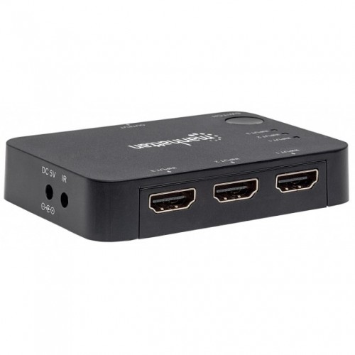 Manhattan HDMI-4K31MH: HDMI switch 3 θυρών HDMI1.4 4K UHD 3D με τηλεχειρισμό