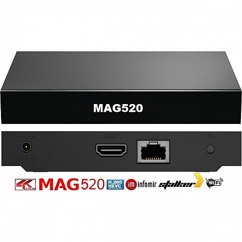 IPTV SET-TOP BOX MAG520W3 Linux 4.9, Amlogic S905X2 1 GB RAM, 4 GB eMMC dual-band WIFI