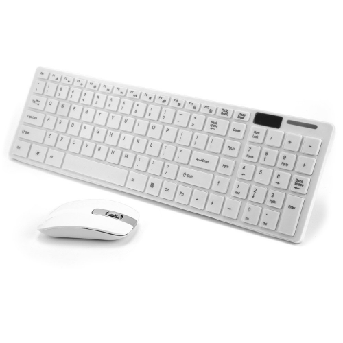 Ασύρματο Πληκτρολόγιο 2.4GHz, σετ (keyboard + mouse) – Ultra slim Άσπρο